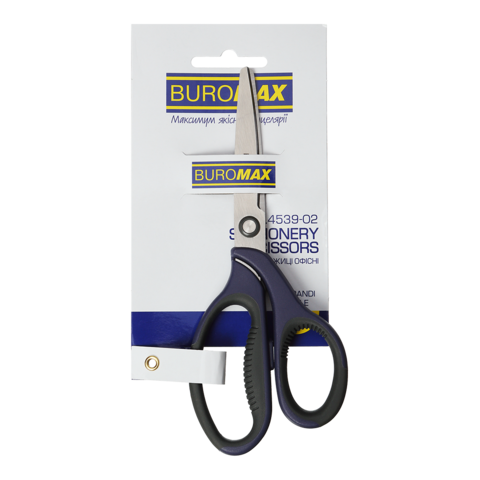 Ножицi офiснi,180мм,MORANDI STYLE, сині, BUROMAX BM.4539-02